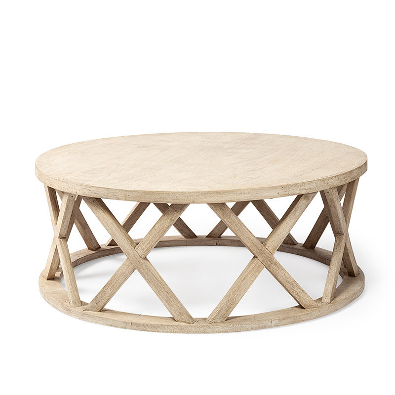MERIDIAN COFFEE TABLE ROUND WOOD NATURAL