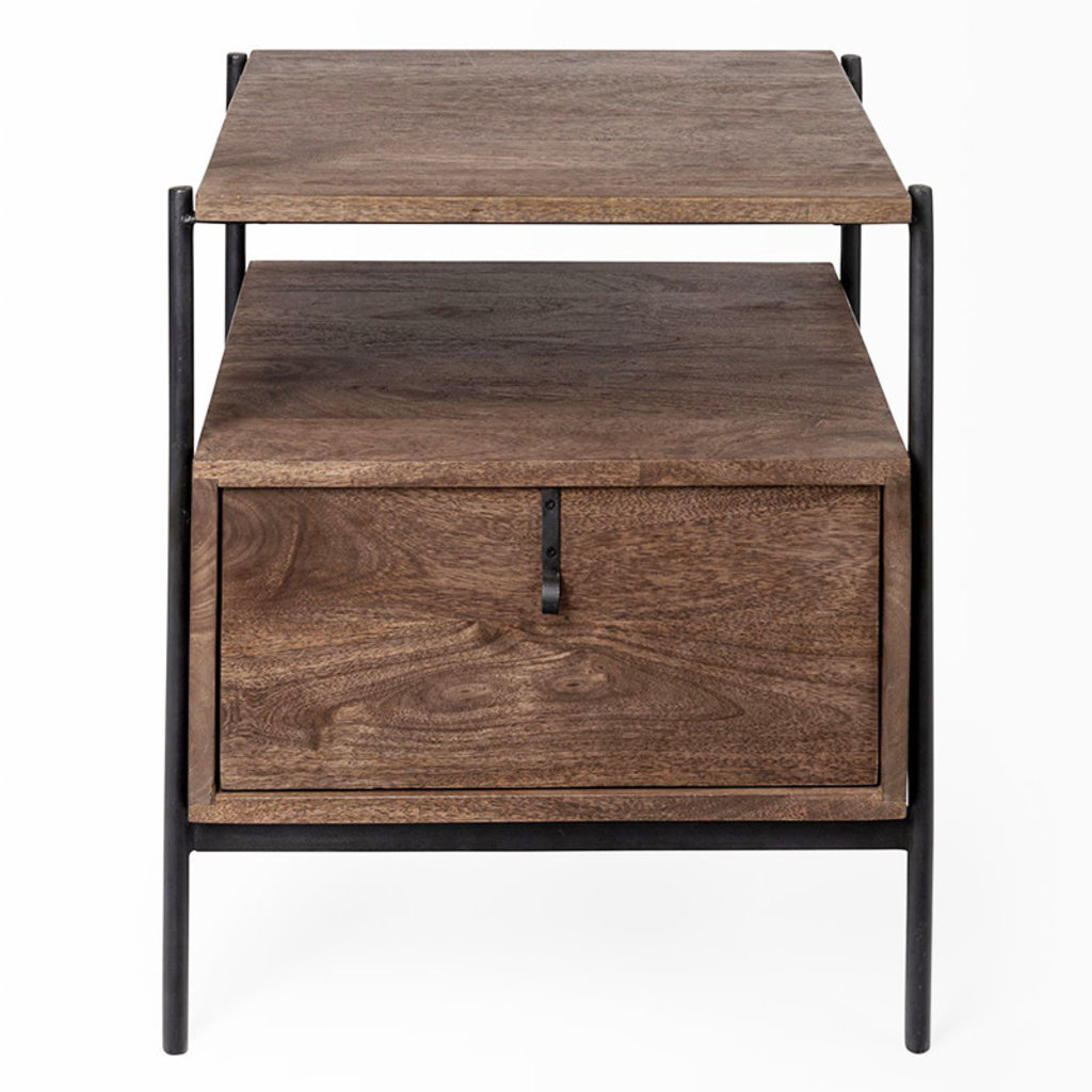 KUMMELBY SIDE TABLE WOOD BROWN