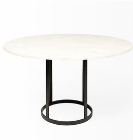 CIRCOLO DINING TABLE ROUND 48" MARBLE WHITE