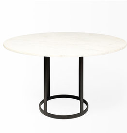 CIRCOLO DINING TABLE ROUND MARBLE WHITE