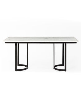 ELIXIR DINING TABLE RECTANGLE MARBLE WHITE