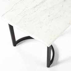 ELIXIR DINING TABLE RECTANGLE MARBLE WHITE
