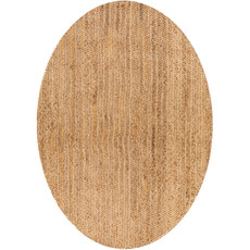 BRAIDED JUTE 6' X 9' OVAL NATURAL