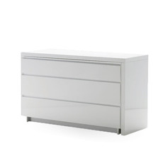 AUGUST DRESSER W/ EXTENSION DESK TOP WHITE