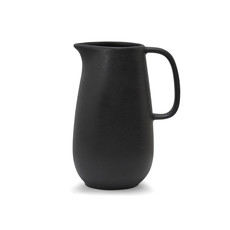 UNO PITCHER STONEWARE BLACK