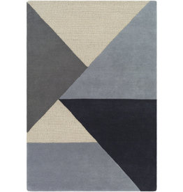 KENNEDY ANGLES 8' X10' BLUE GREY TAUPE