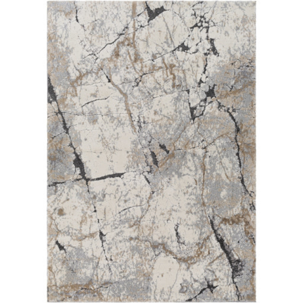 TUSK MARBLED 5'3" X 7'3" GREY RUST TAUPE