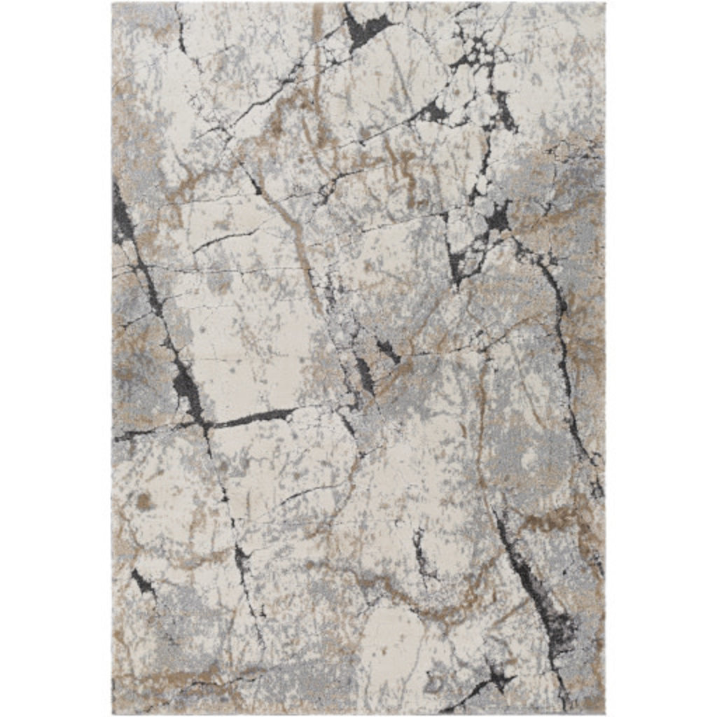 TUSK MARBLED 5'3"X7'3" GREY RUST TAUPE