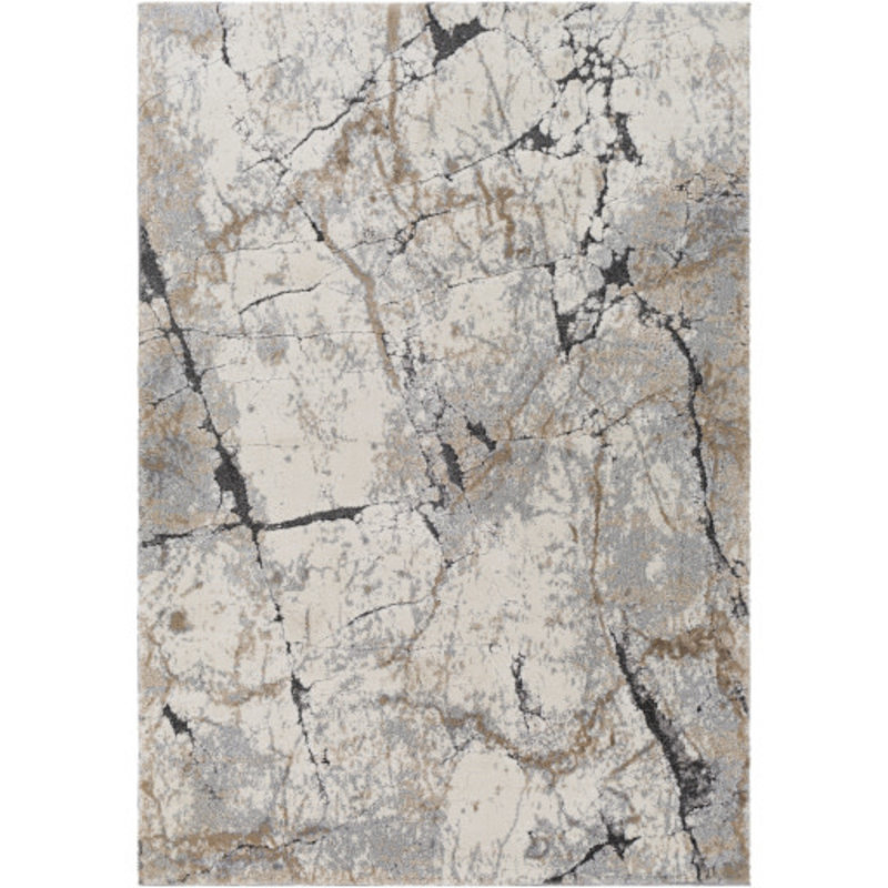 TUSK MARBLED 5'3" X 7'3" GREY RUST TAUPE