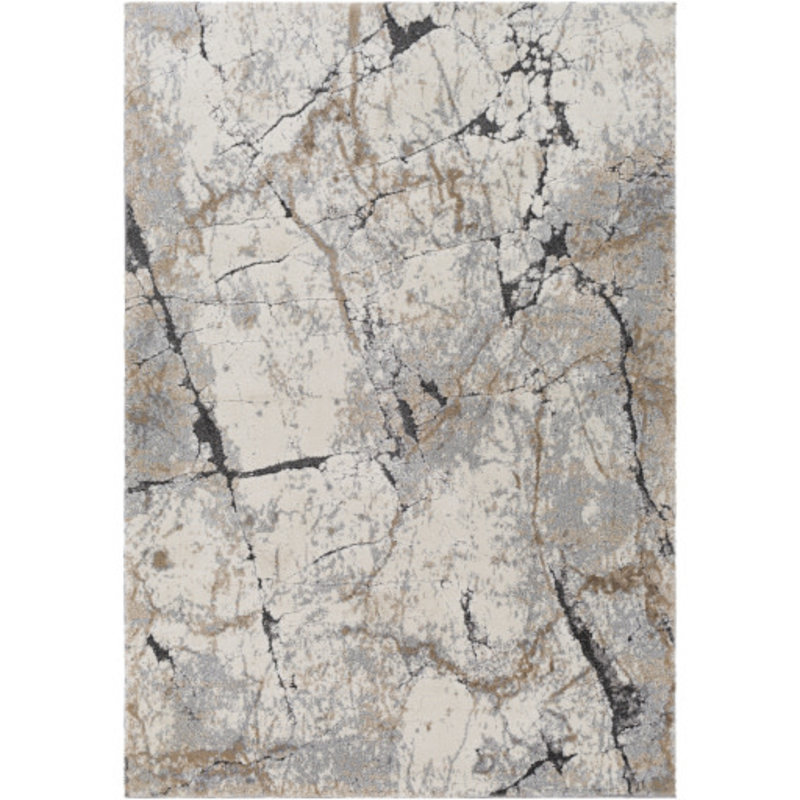 TUSK MARBLED 6'7"X9'6" GREY RUST TAUPE