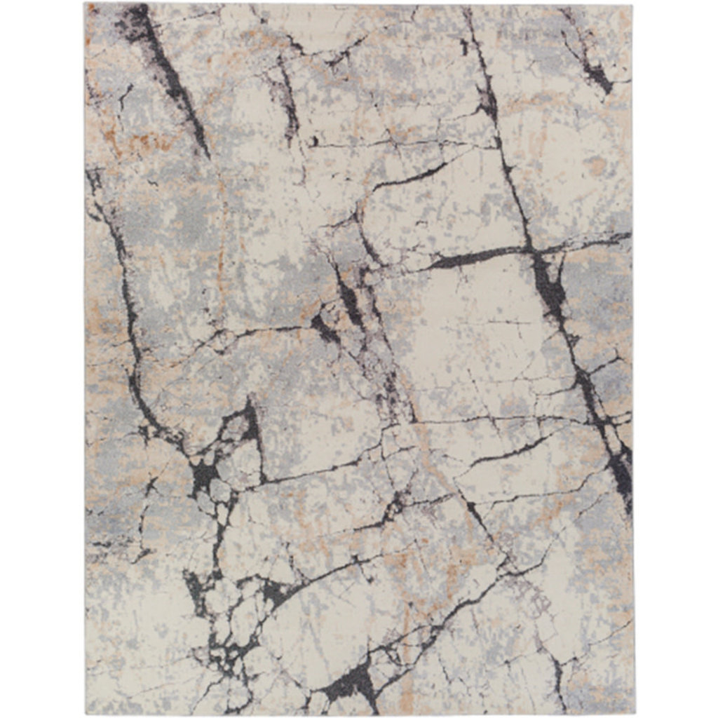 TUSK MARBLED 7'10" X 10'3" GREY RUST TAUPE