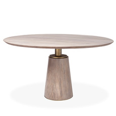 GILES DINING TABLE ROUND 54" WOOD NATURAL