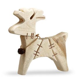STITCHES WOODEN MOOSE TABLE TOP DECOR