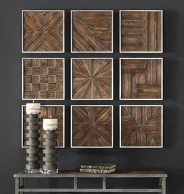 BRYNDLE FRAMED WOOD WALL DECOR SET-9