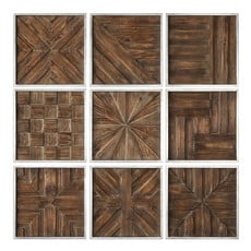 BRYNDLE FRAMED WOOD WALL DECOR SET-9