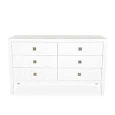 HEMSWORTH 6 DRAWER DRESSER WHITE