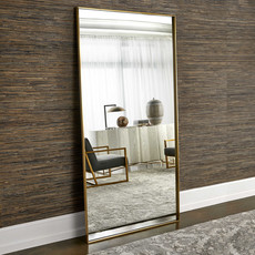 HARLAND FLOOR MIRROR BURNISHED GOLD