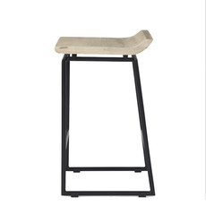 JUSTICE COUNTER STOOL NATURAL AND BLACK