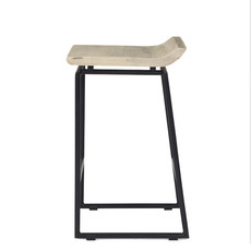 JUSTICE COUNTERSTOOL NATURAL AND BLACK