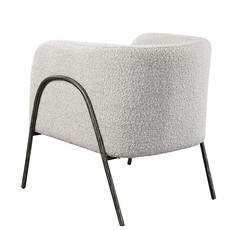 MELLON CHAIR BOUCLE LIGHT GREY
