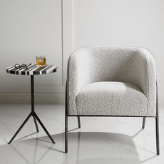 MELLON CHAIR BOUCLE LIGHT GREY