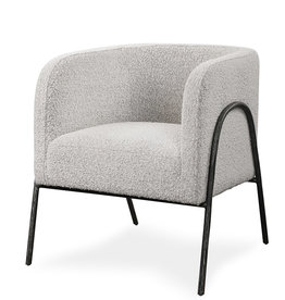 MELLON CHAIR BOUCLE LIGHT GREY