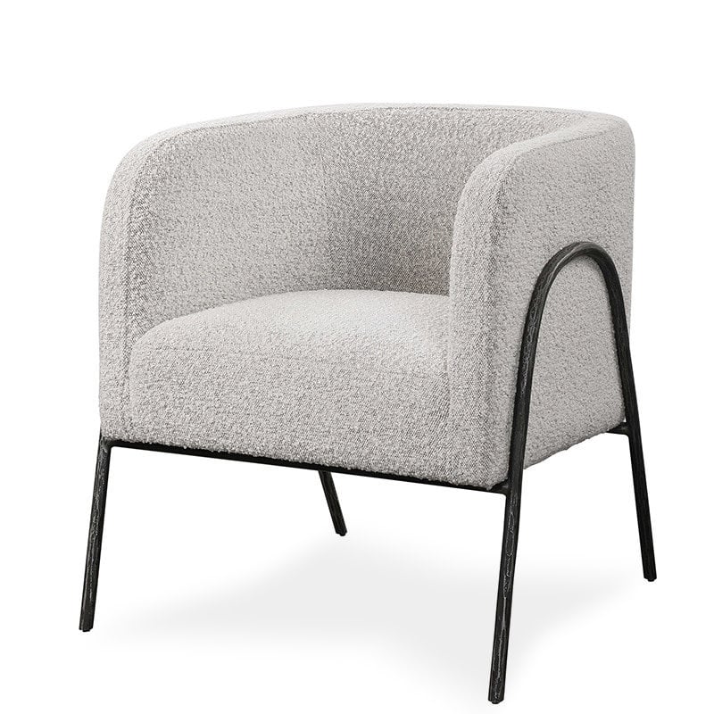 MELLON CHAIR BOUCLE LIGHT GREY