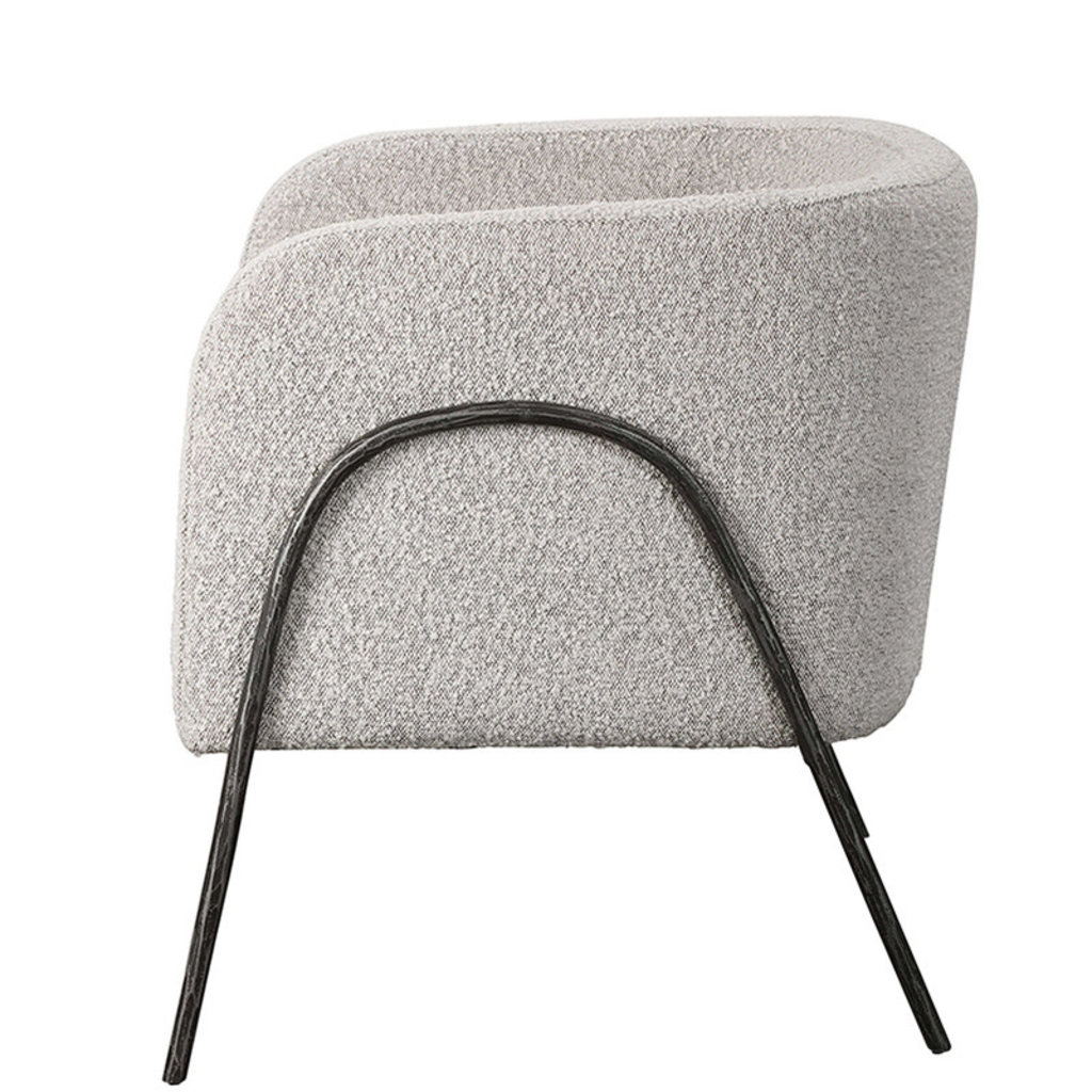 MELLON CHAIR BOUCLE LIGHT GREY