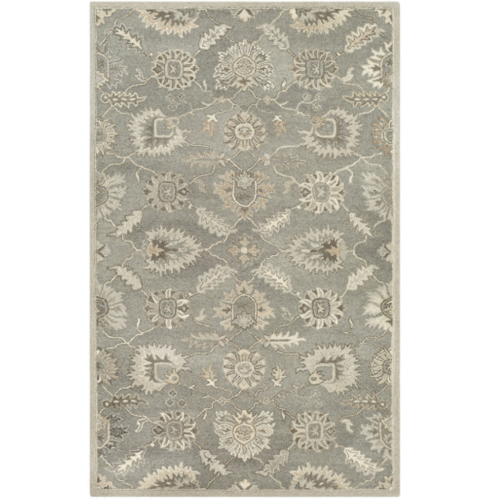 CAESAR WEST SIDE TRADITIONS 5' X 8' GREY TAUPE BEIGE TAN BLACK BROWN