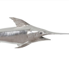 BROADBILL SWORDFISH SILVERLEAF WALL DECOR