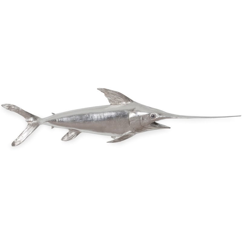 BROADBILL SWORDFISH SILVERLEAF WALL DECOR