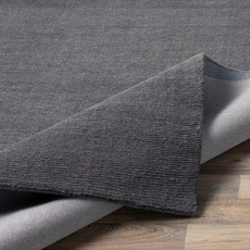 MYST RIBBED CHARCOAL 6' X 9'