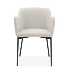BRADLEY DINING ARM CHAIR OFF WHITE