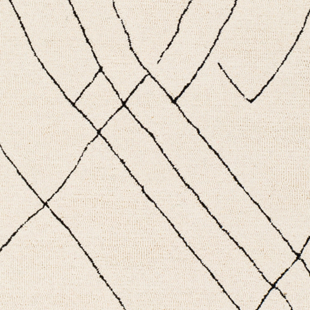 ARSENAL PATTERN 8' X 10' CREAM BLACK