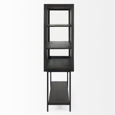 INDIANA 2 DOOR CABINET TALL BLACK