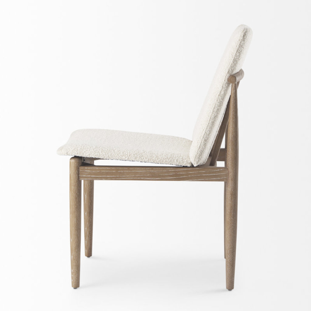 JOAKIM DINING CHAIR BOUCLE LIGHT FRAME