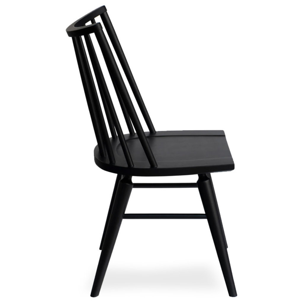 HALIFAX DINING CHAIR WOOD BLACK