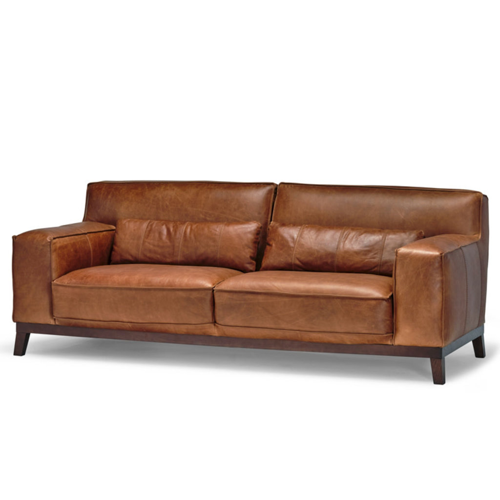 TABAC SOFA LEATHER BROWN