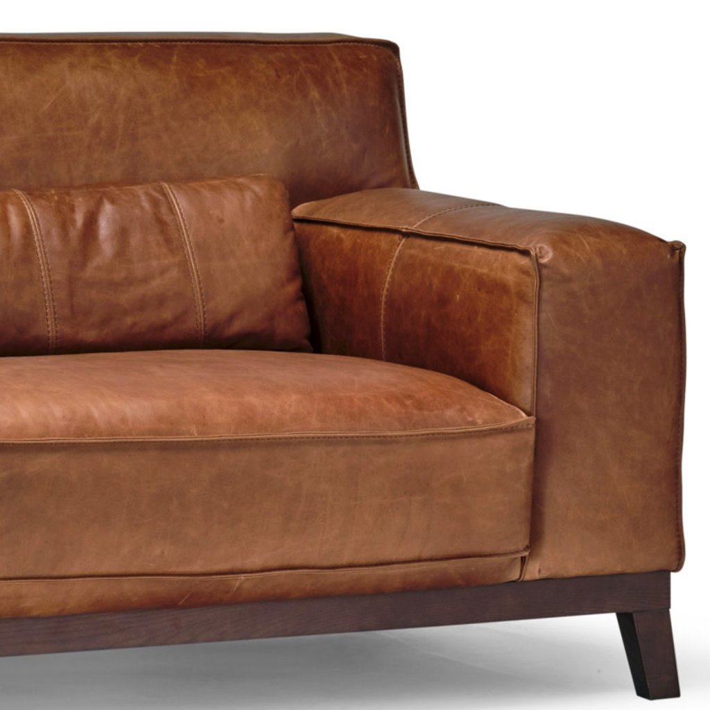 TABAC SOFA LEATHER BROWN