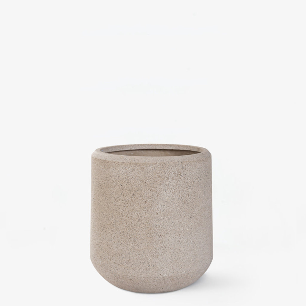 DESERT PLANTER X-SMALL SANDSTONE 10"D X 10"H