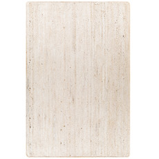BRAIDED JUTE 5' X 7'6" BLEACHED WHITE