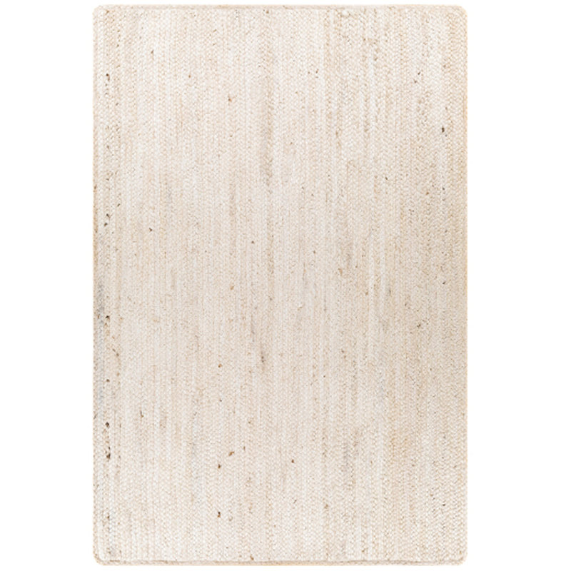 BRAIDED JUTE 5' X 7'6" BLEACHED WHITE