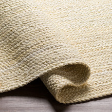 BRAIDED JUTE 8'10"X12' BLEACHED WHITE