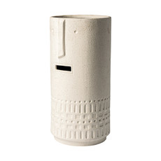 SANDER TALL CERAMIC VASE WHITE