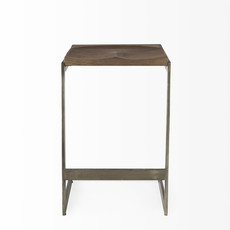 ALISTAIR COUNTER STOOL LIGHT WOOD AND METAL