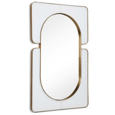 EMBRACE MIRROR WHITE AND GOLD