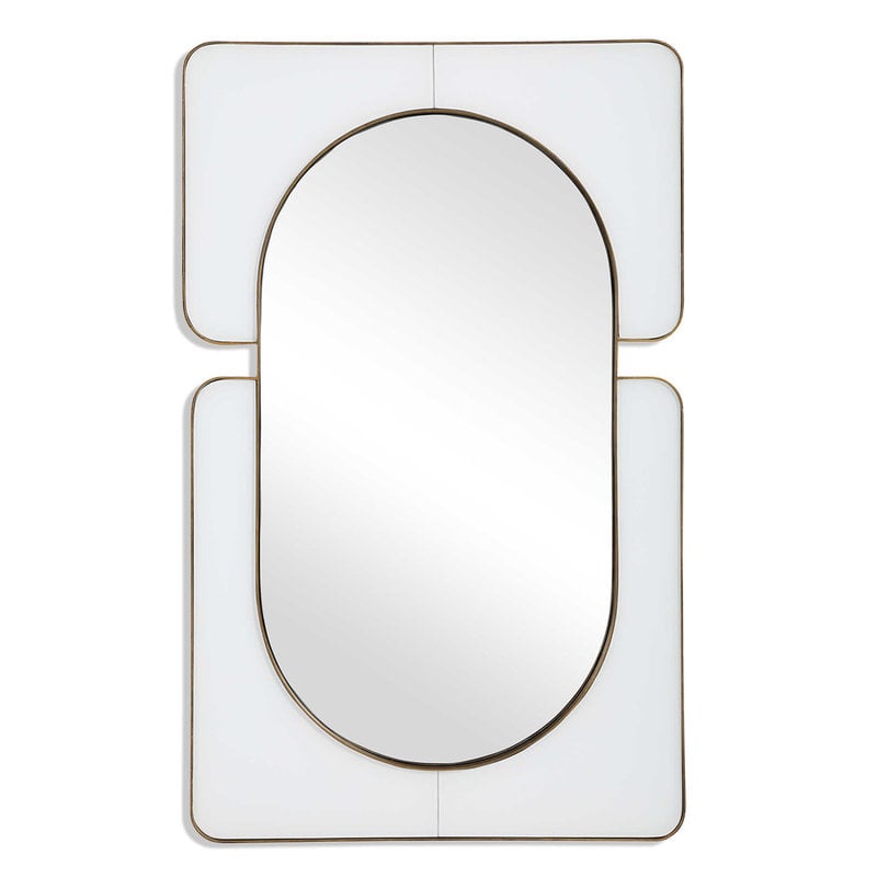 EMBRACE MIRROR WHITE AND GOLD