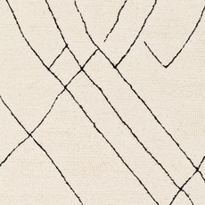 ARSENAL PATTERN 10' X 14' CREAM BLACK