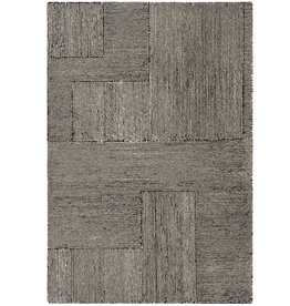 MOROCCO GEOMETRIC 5' X 7'6" BLACK AND TAN