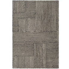 MOROCCO GEOMETRIC 6' X 9' BLACK AND TAN